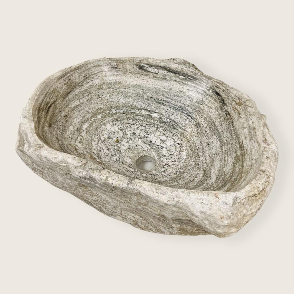 Eggshell Ripple River Stone Sink