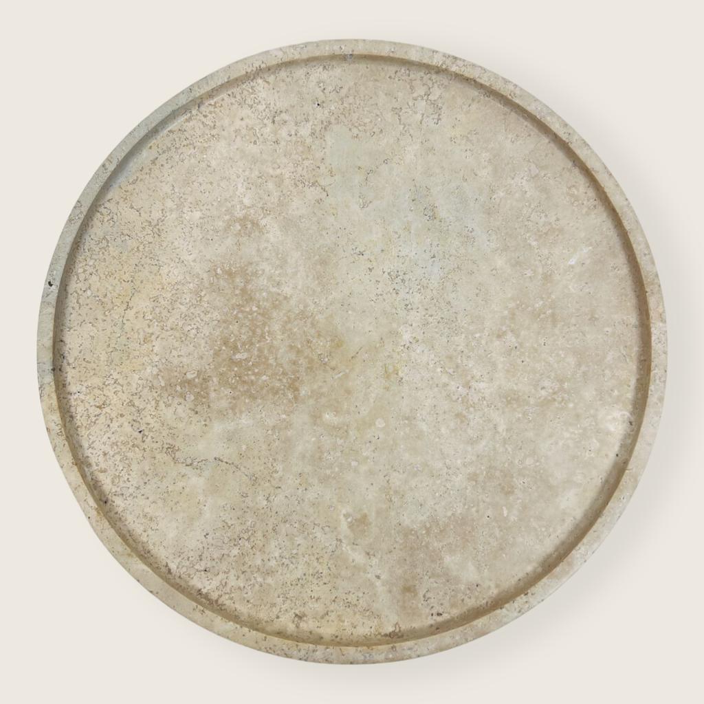 Light Travertine Plate