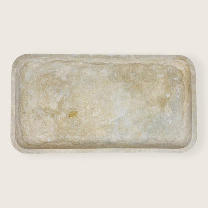 Travertine Rectangle Glazed Tray