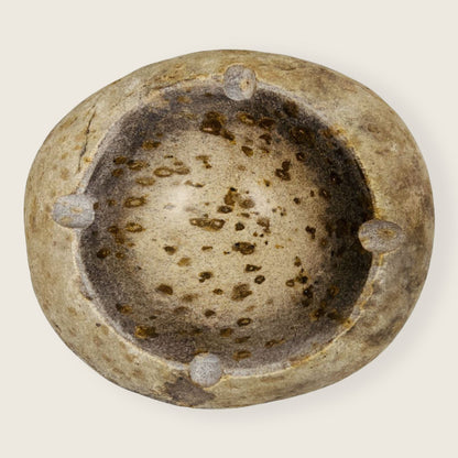 Brown Spotted Ash Tray - River Stone