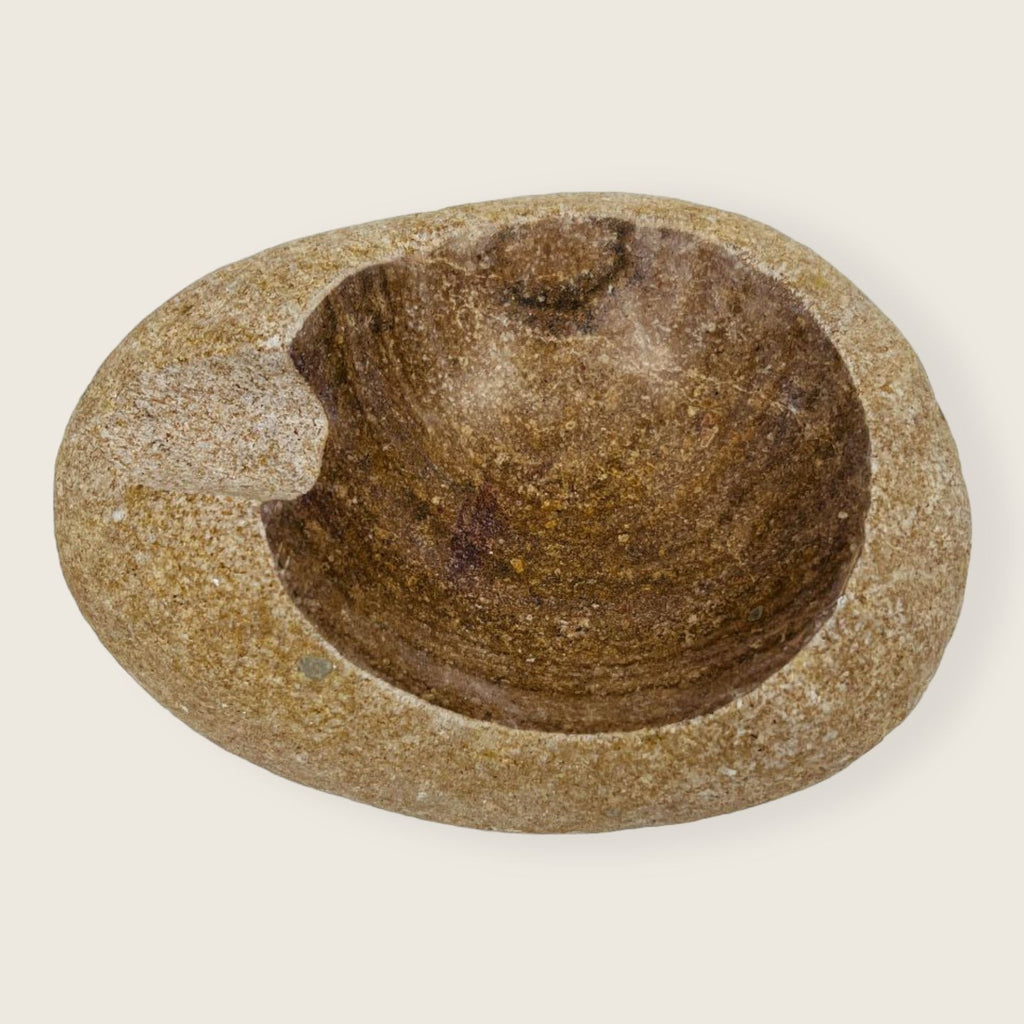 River Stone Brown Grazed Ash Tray