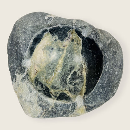 Green Water Marked Ash Tray - River Stone