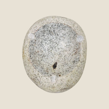 Spotted Eggshell Ash Tray -River Stone