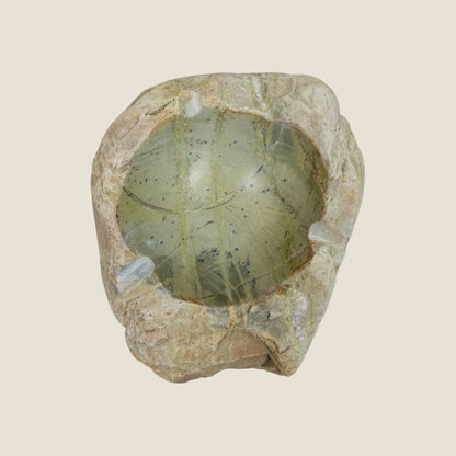 Light Green Hued Ash Tray - River Stone