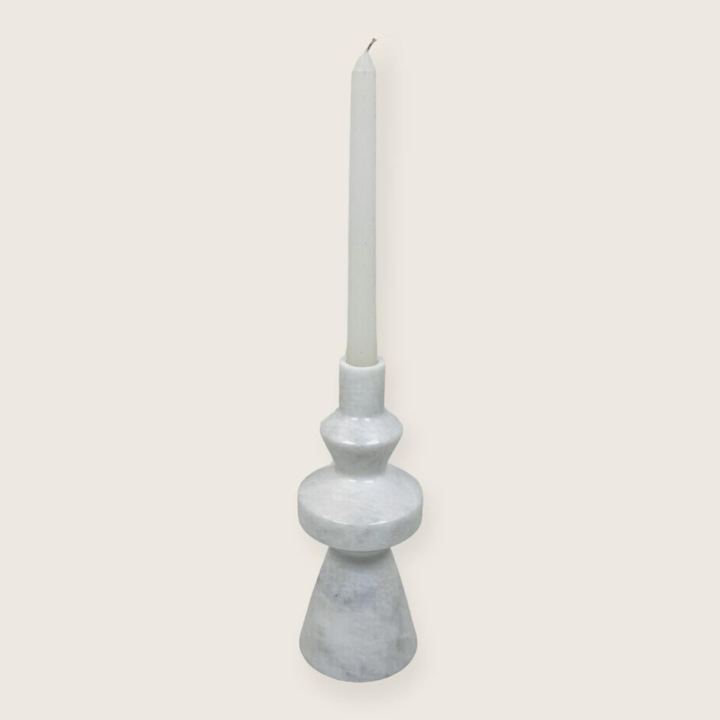 Bulged Ring Candle Stand - Gray