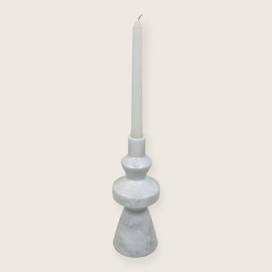 Bulged Ring Candle Stand - Gray
