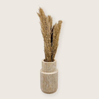 Tiered Vase - Travertine