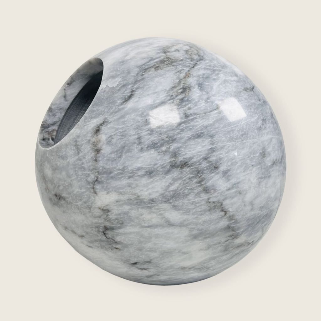 Spherical Grey Table Lamp