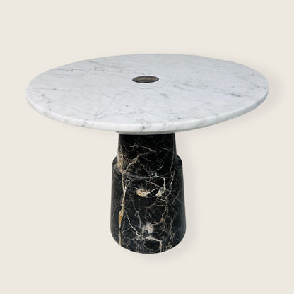 Marble Cake Stand - Black & Gray