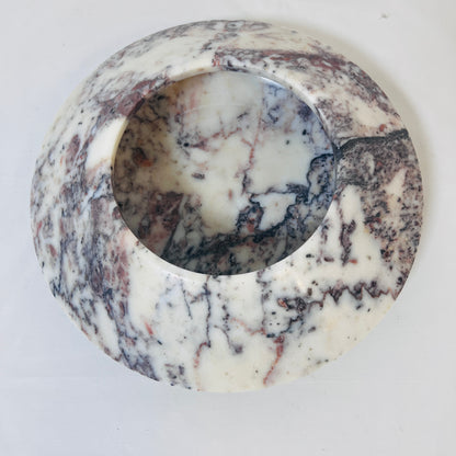 Eclipse Marble Bowl - Red & White