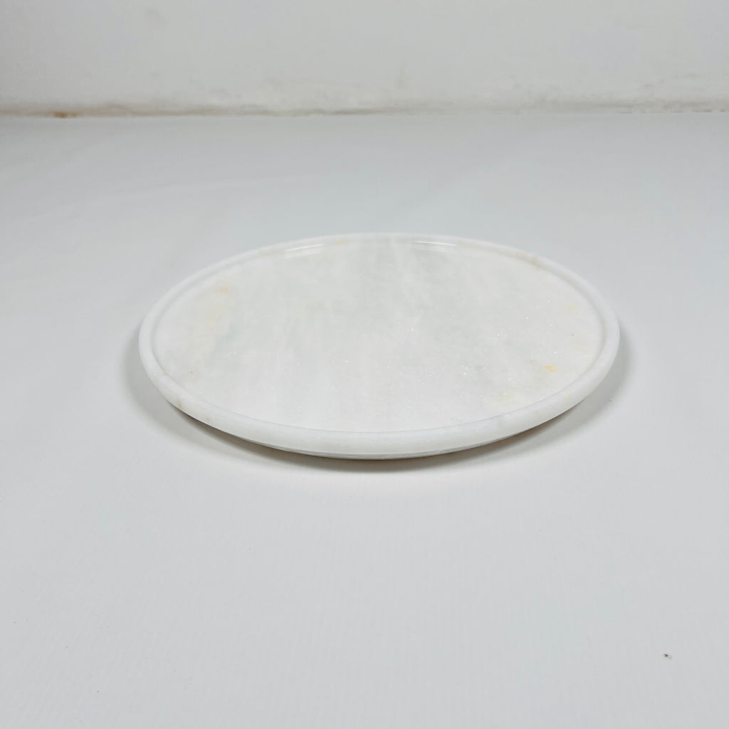 Ziarat White Brushed Plate