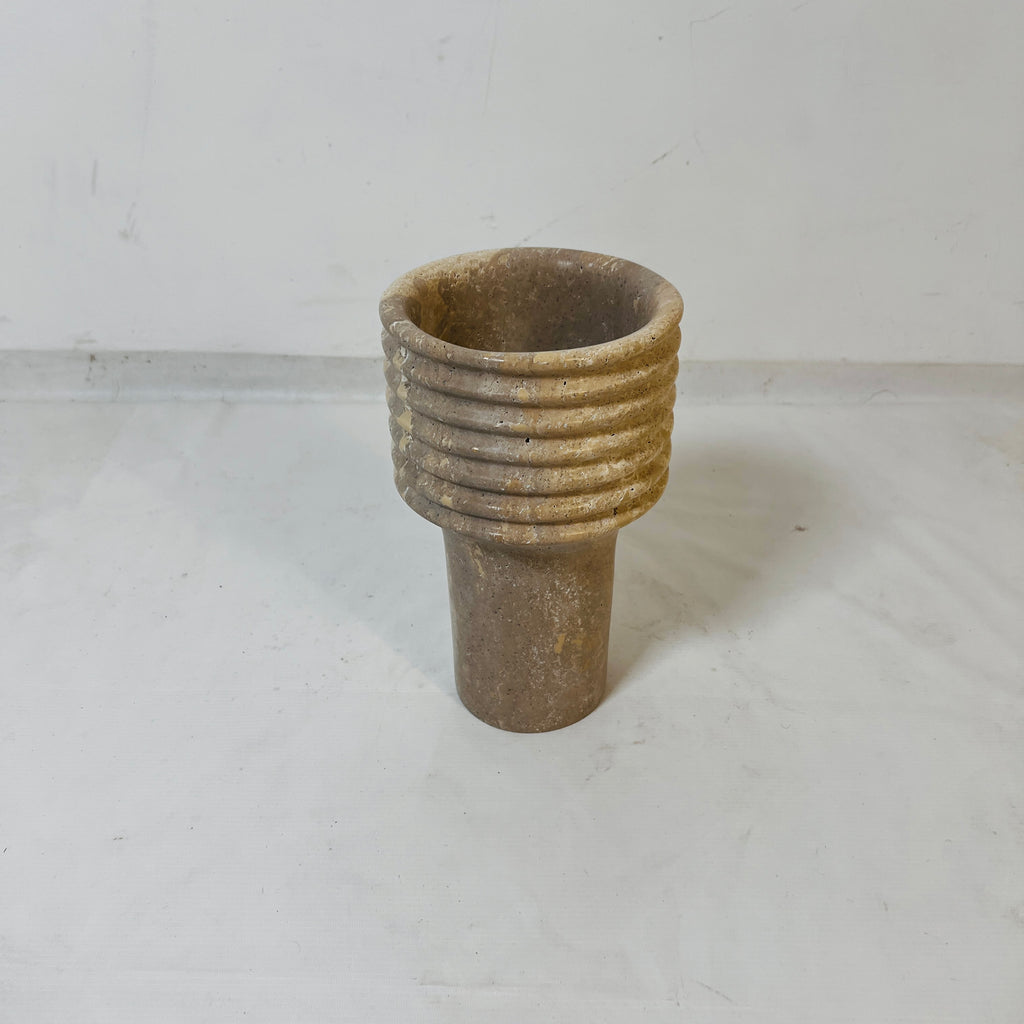 Travertine Trace Vase