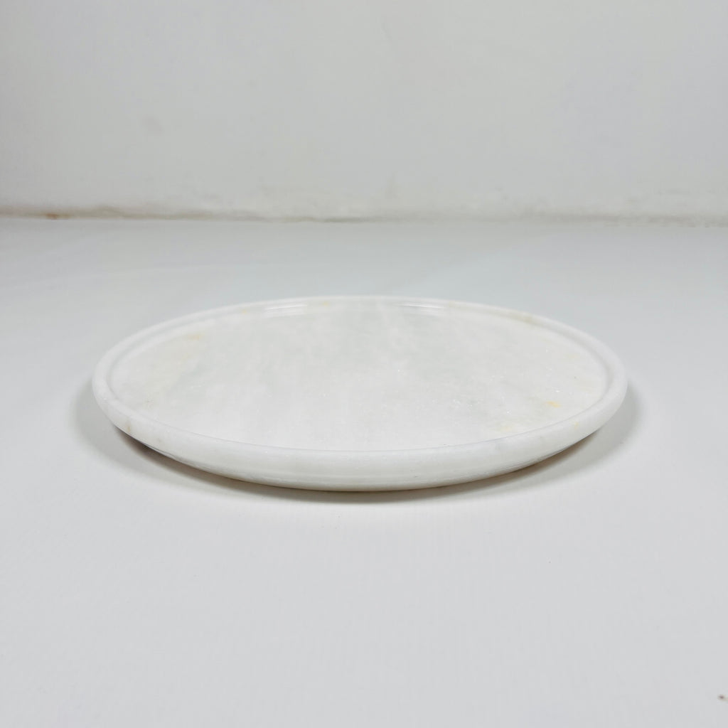 Ziarat White Brushed Plate