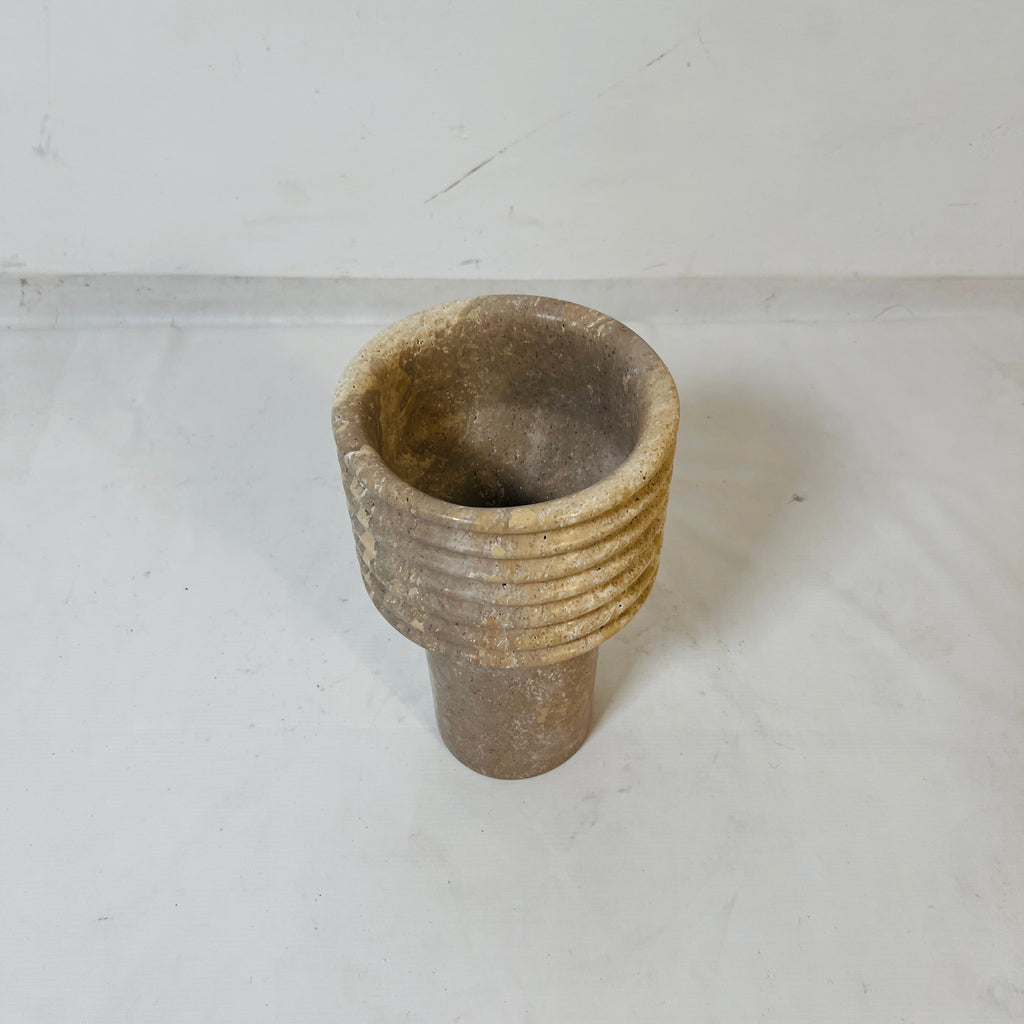 Travertine Trace Vase