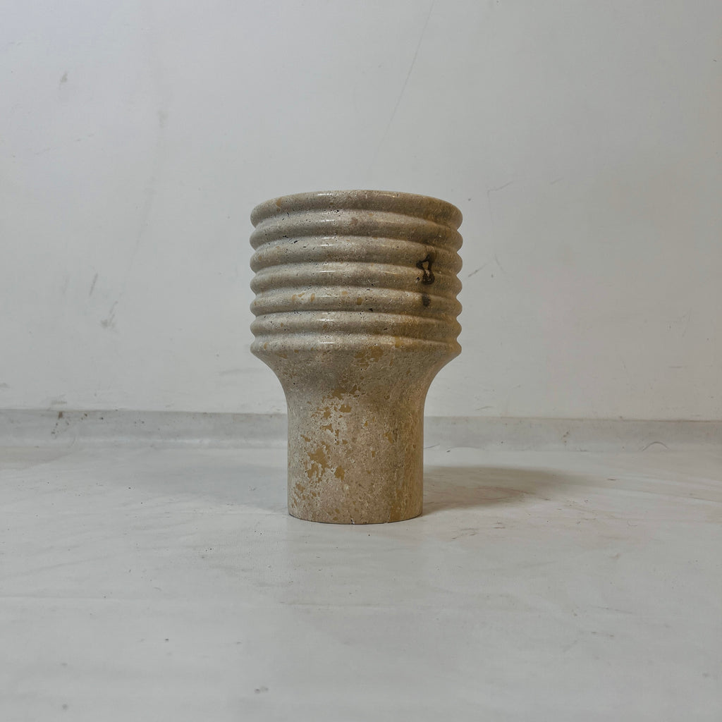 Travertine Crest Vase