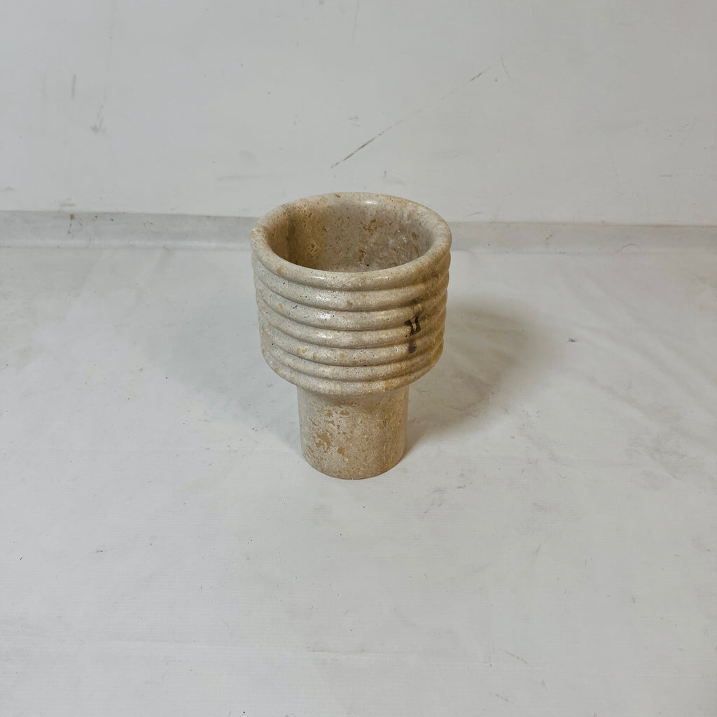 Travertine Crest Vase