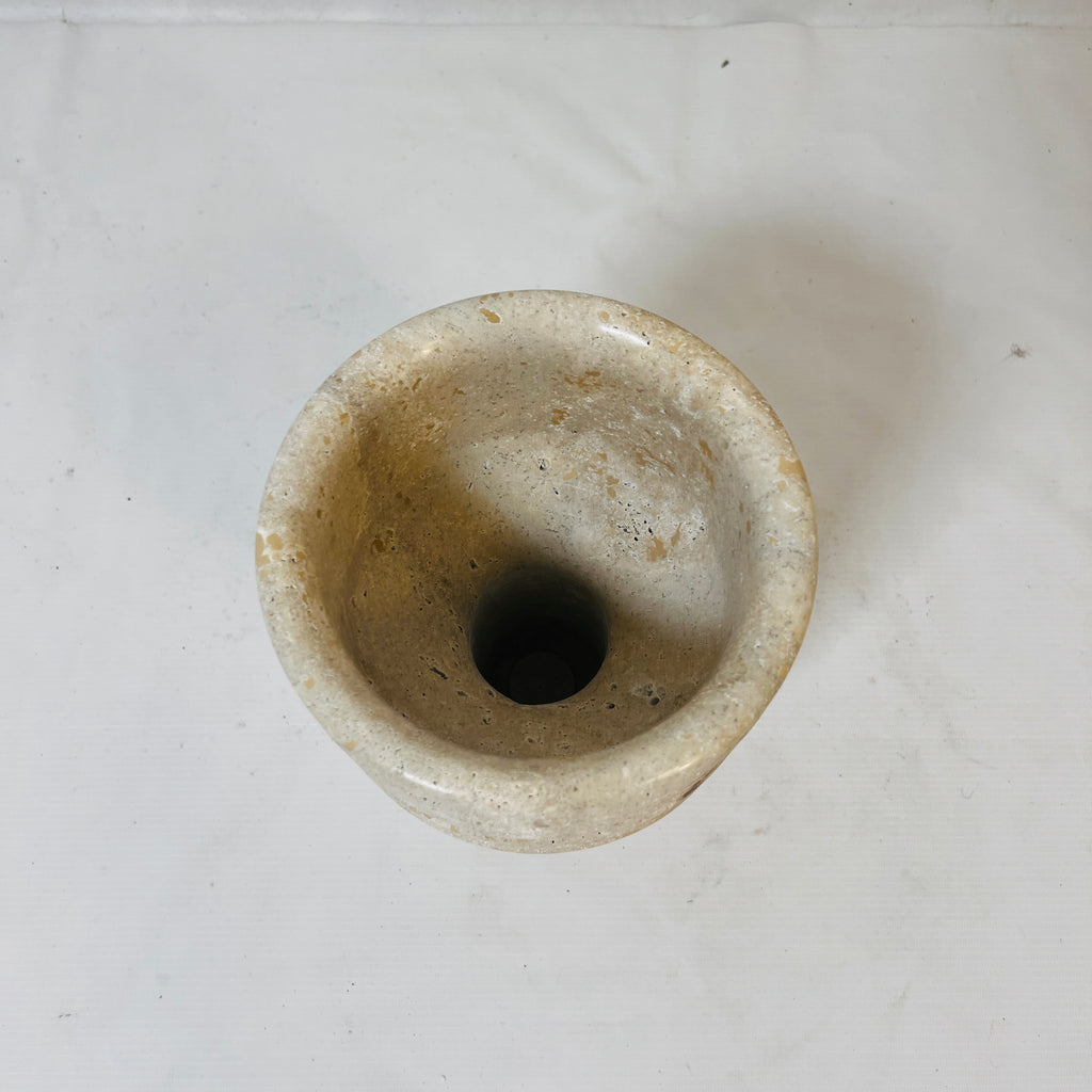 Travertine Crest Vase