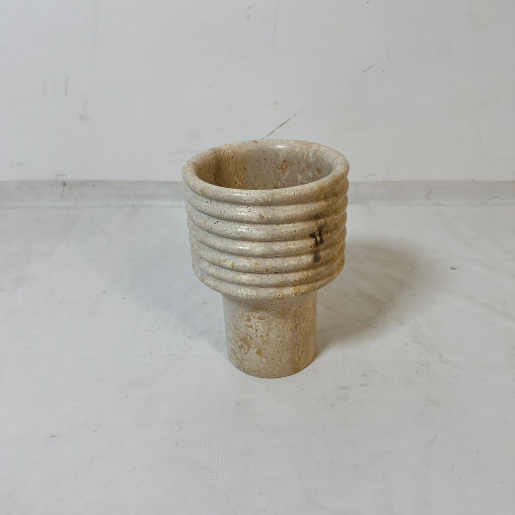 Travertine Crest Vase