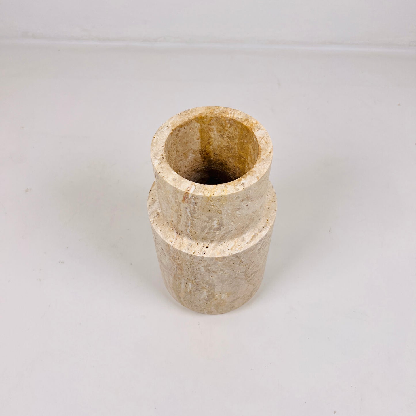 Tiered Vase - Travertine
