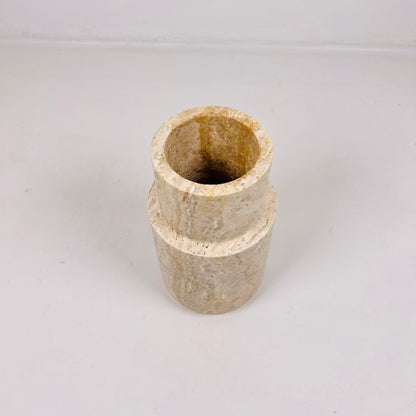 Tiered Vase - Travertine