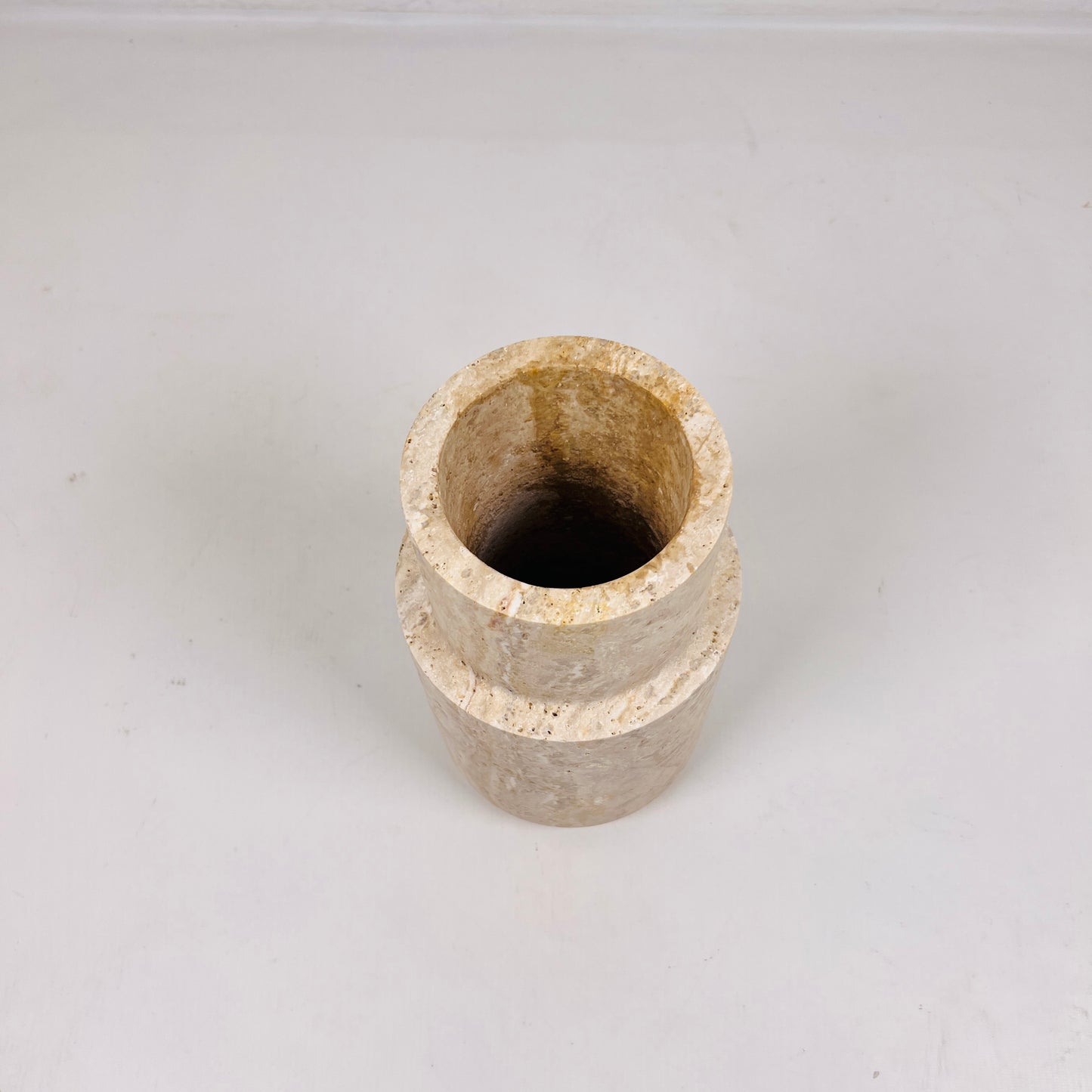 Tiered Vase - Travertine