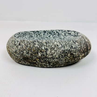 White Speckled Soap Dish - Riverstone