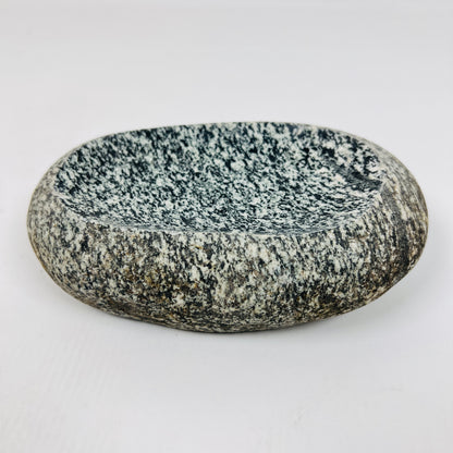 White Speckled Soap Dish - Riverstone