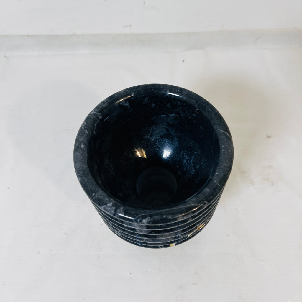 Silky Blue Crest Vase