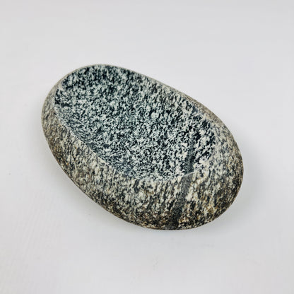 White Speckled Soap Dish - Riverstone