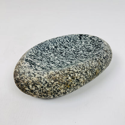 White Speckled Soap Dish - Riverstone