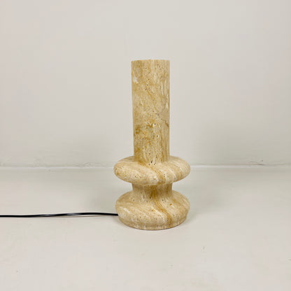 Twin Ring Lamp - Travertine