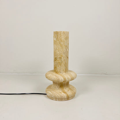 Twin Ring Lamp - Travertine