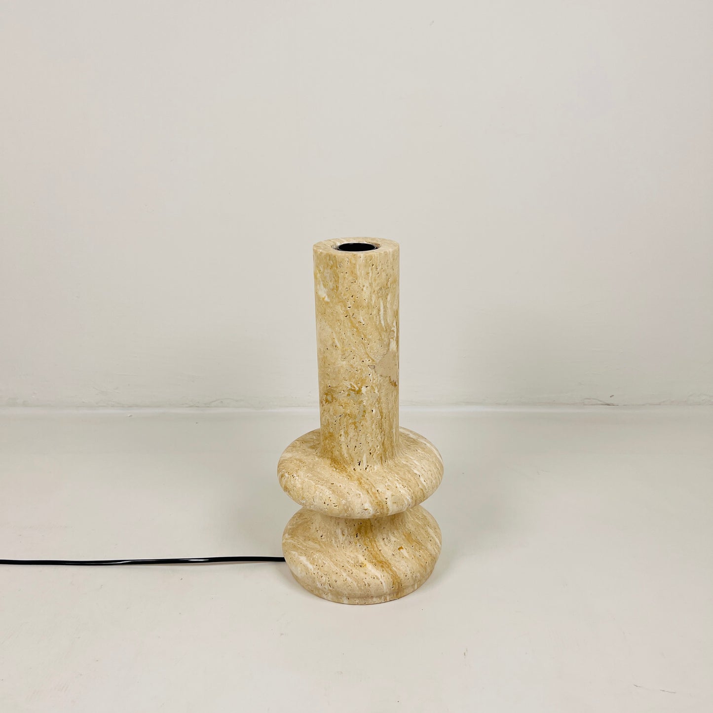 Twin Ring Lamp - Travertine