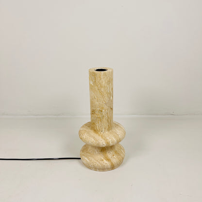 Twin Ring Lamp - Travertine