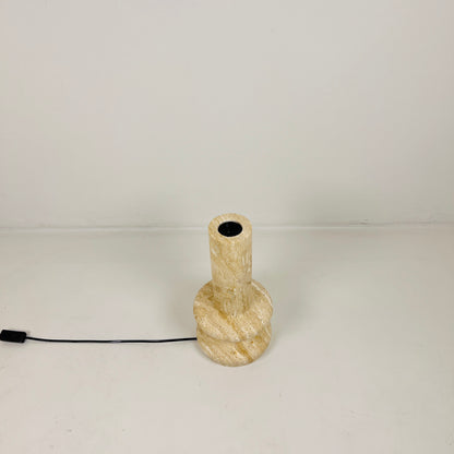 Twin Ring Lamp - Travertine