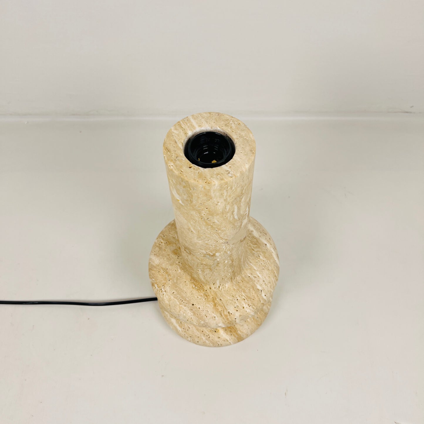 Twin Ring Lamp - Travertine