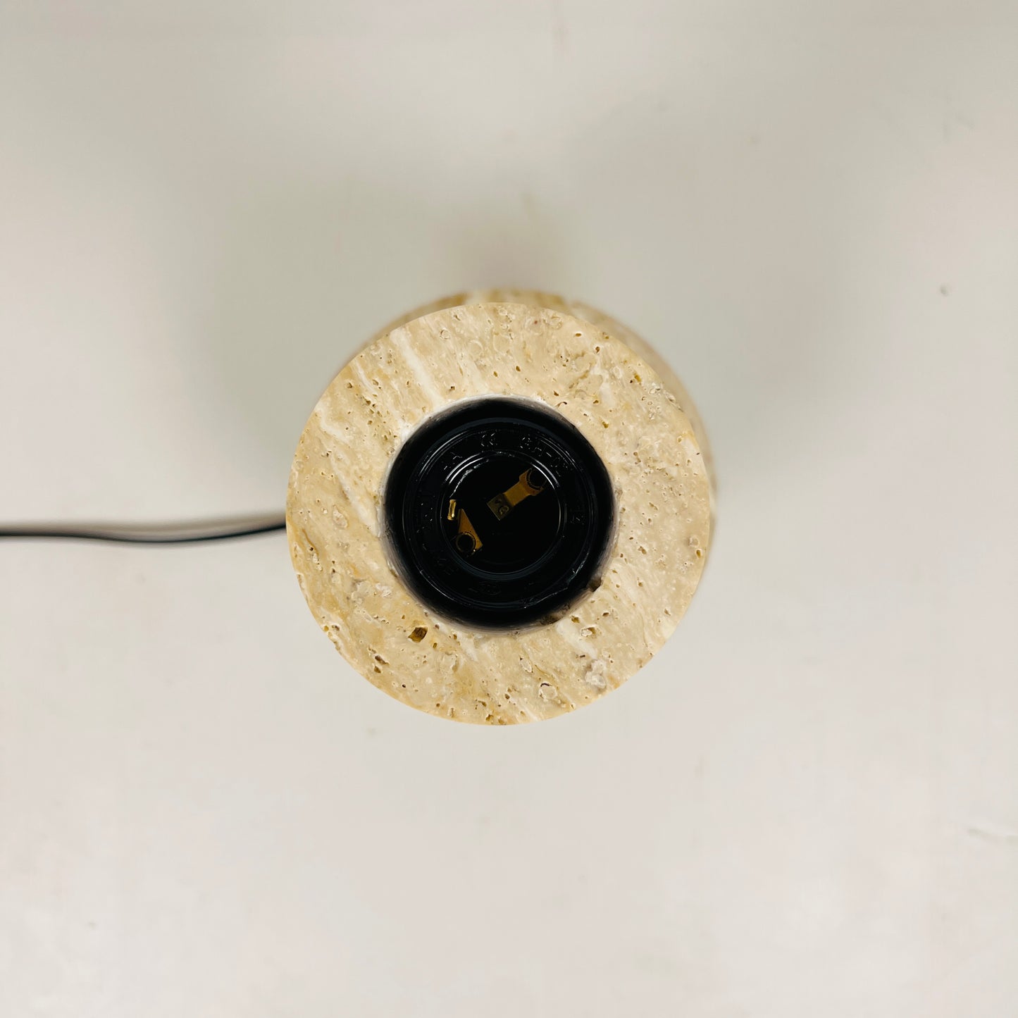Twin Ring Lamp - Travertine