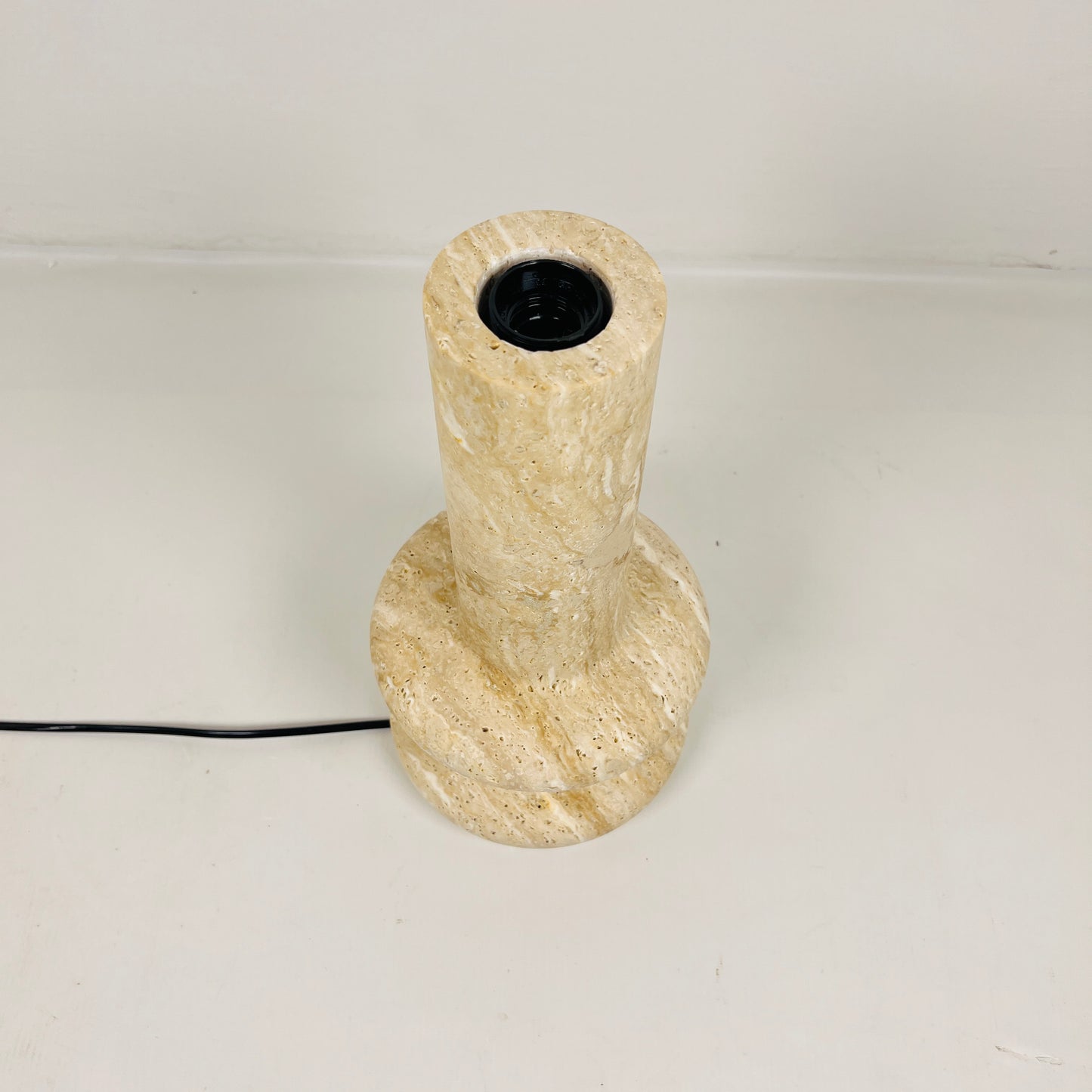 Twin Ring Lamp - Travertine