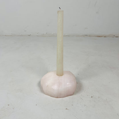 Organic Stone Candle Stand  - Onyx