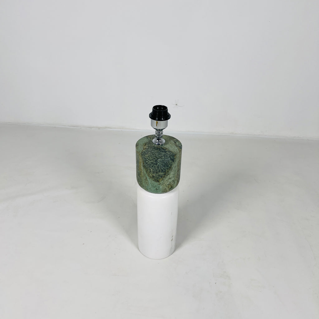 Jungle Green and Snow White Table Lamp