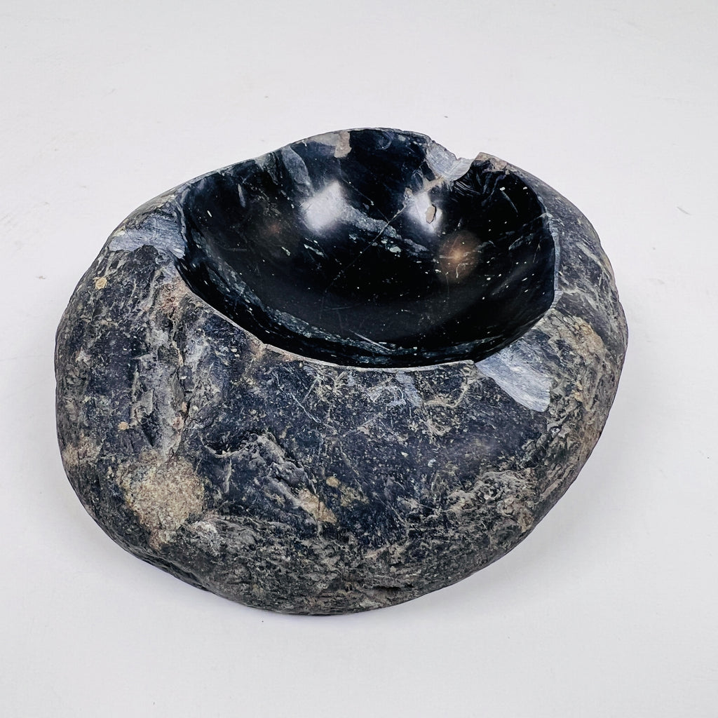 River Stone Midnight Blue Lined Ash Tray