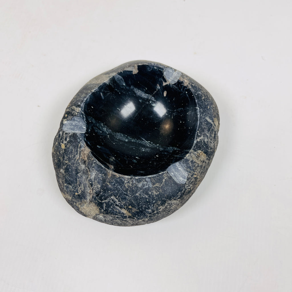 River Stone Midnight Blue Lined Ash Tray