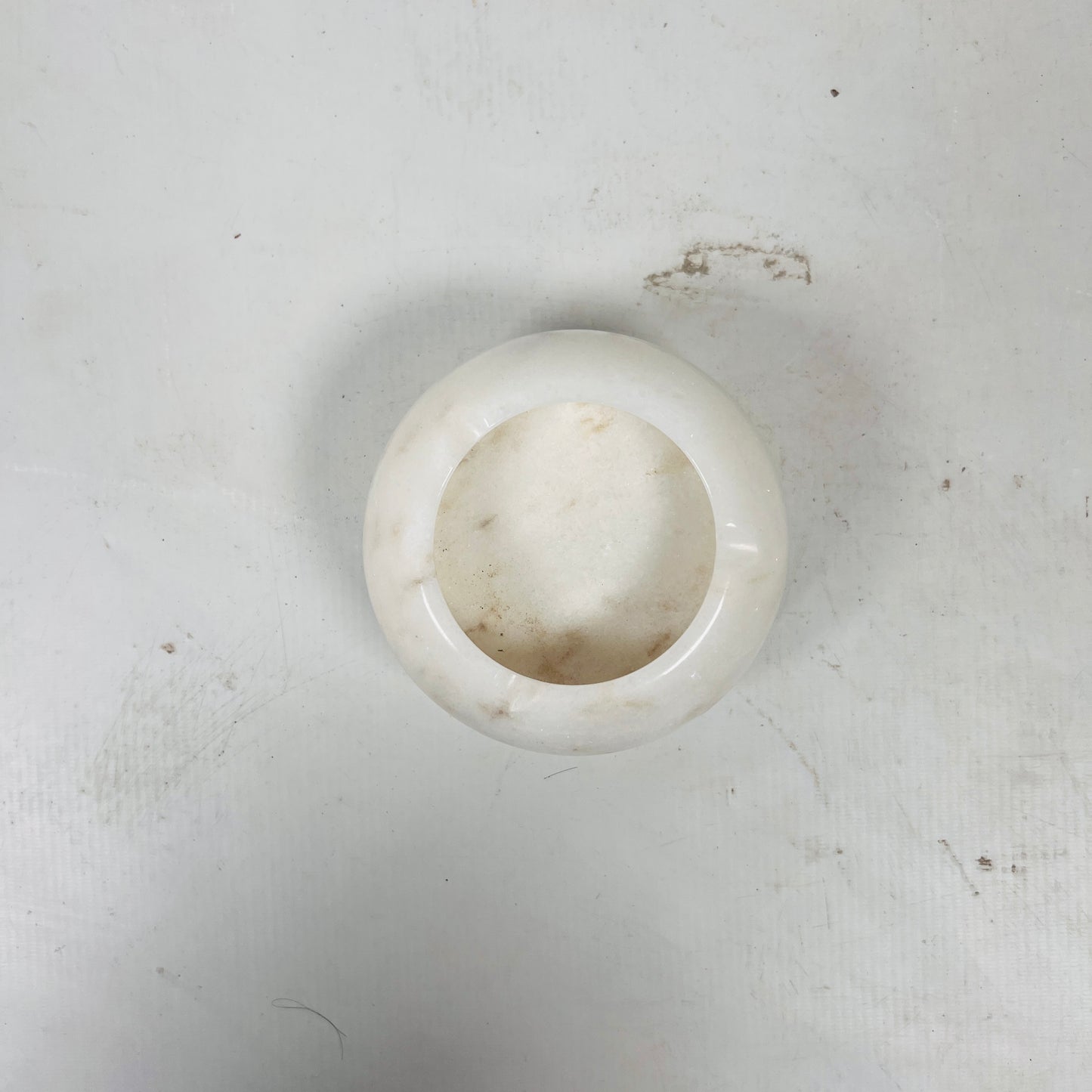Frosted Marble Ash Tray - Gold