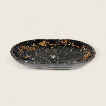 Ellipsoid Basin - Black & Gold