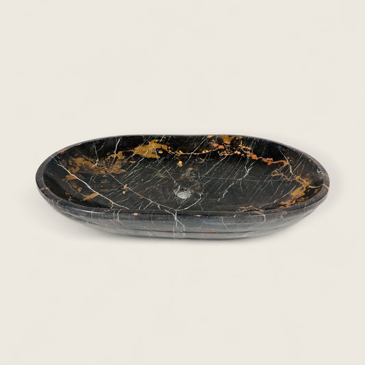 Ellipsoid Basin - Black & Gold