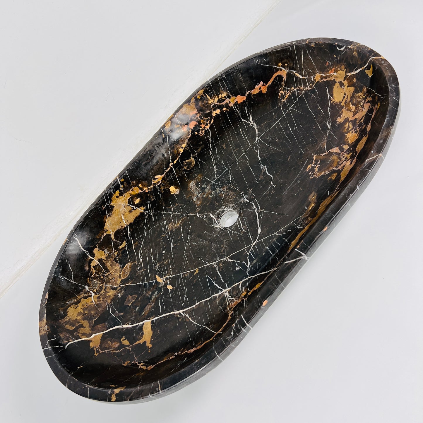 Ellipsoid Basin - Black & Gold