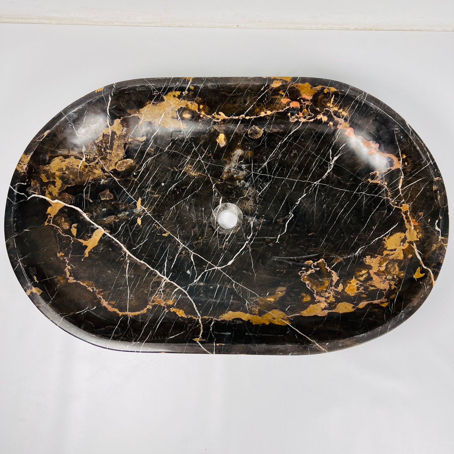 Ellipsoid Basin - Black & Gold