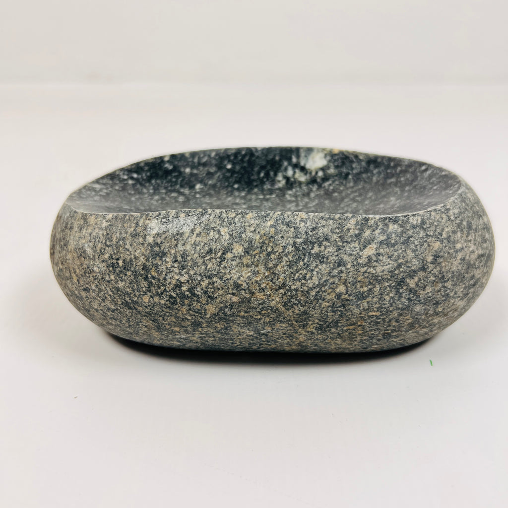 Riverstone Black Sprinkled Soap Dish