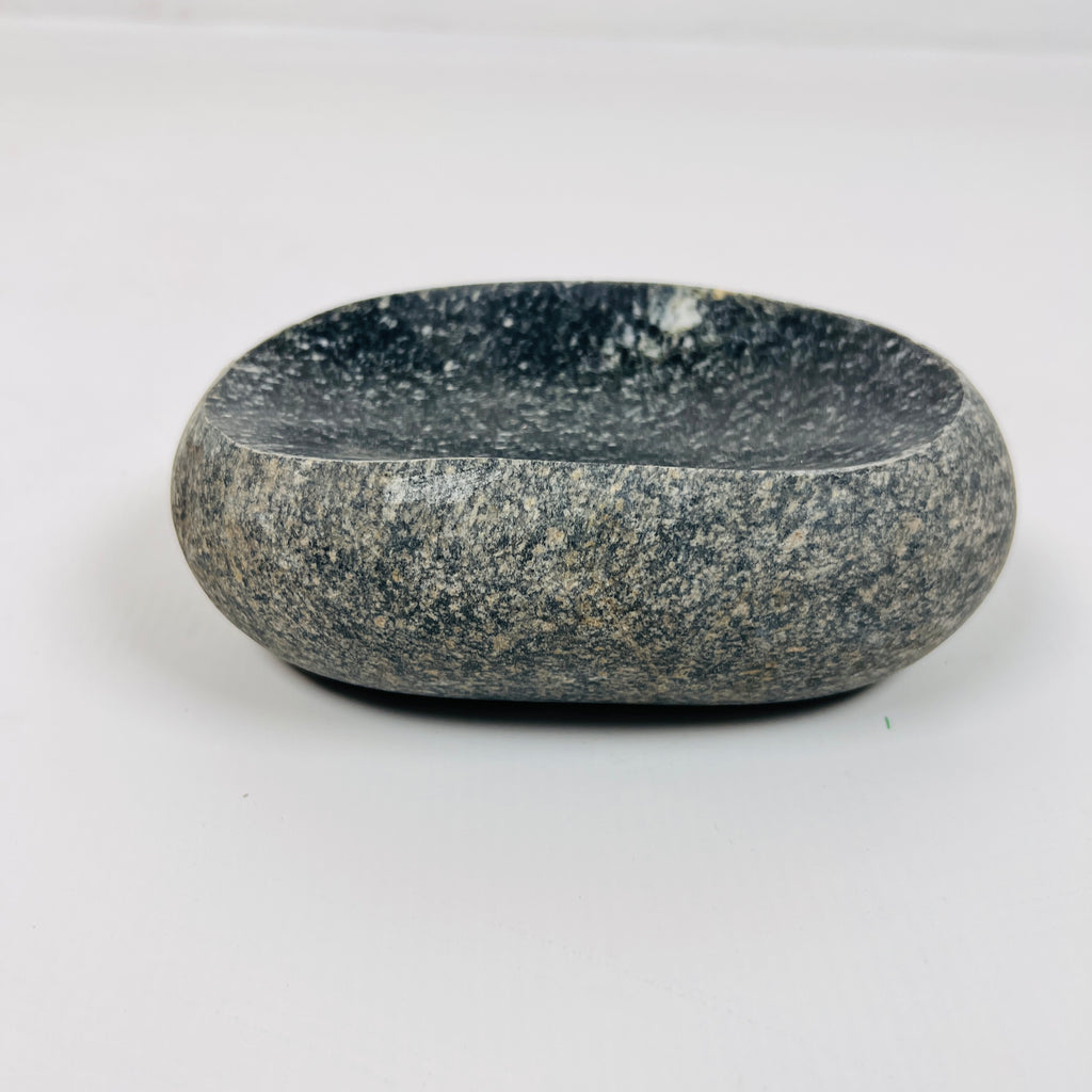 Riverstone Black Sprinkled Soap Dish