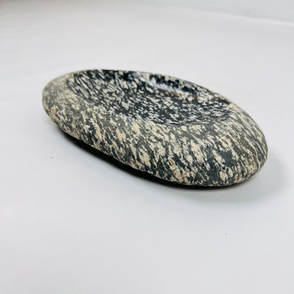 White Grazed Soap Dish - Riverstone